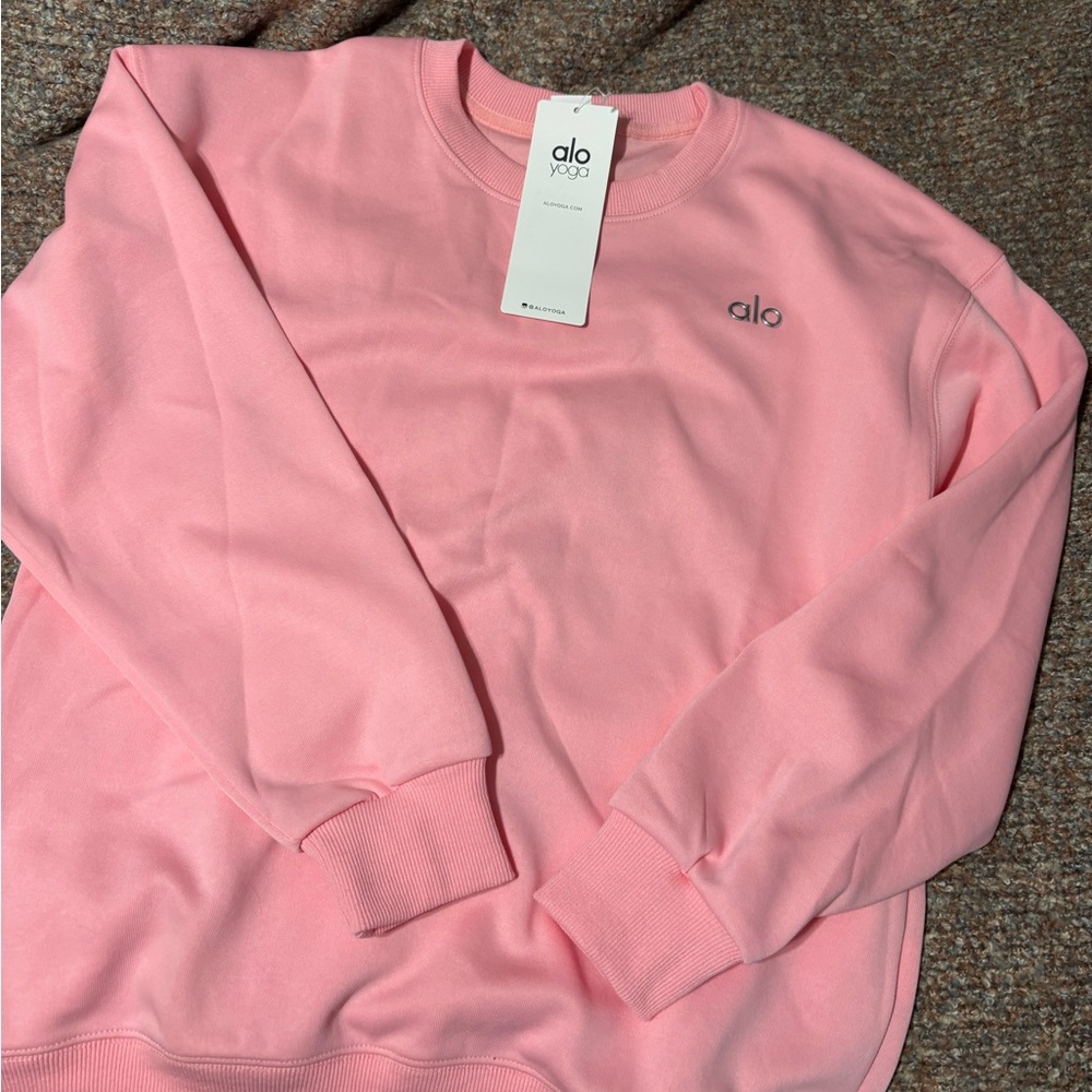 NWT soft pink alo crewneck
